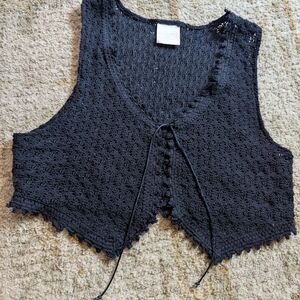 Black Lace Women's Top